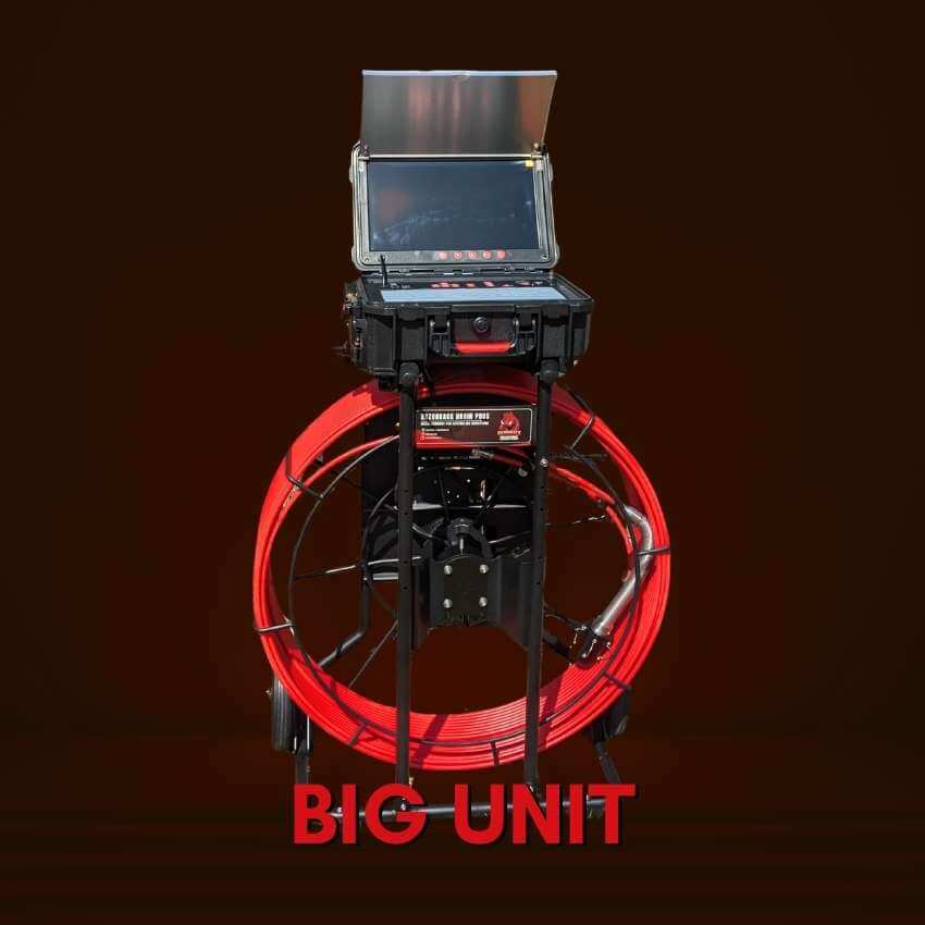 The Big Unit Drain Camera - Black Background