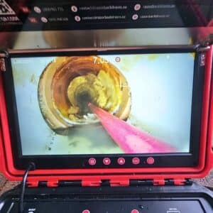 A blockage was identified by the Razorback- Drain Cameras