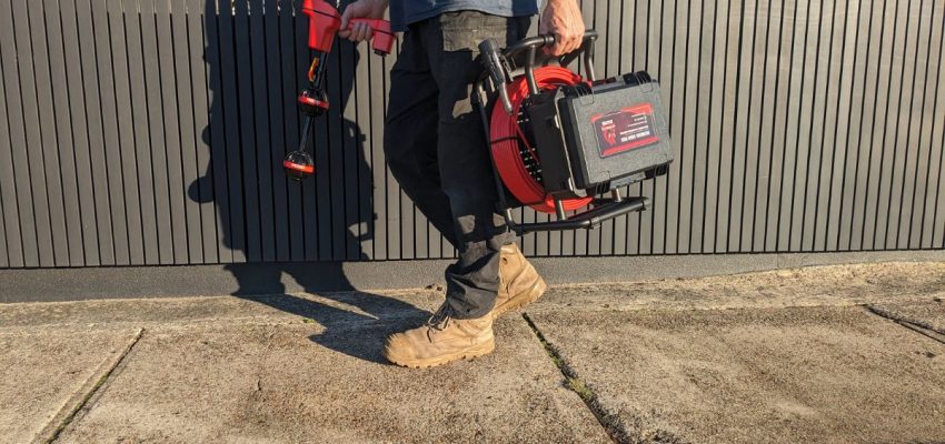 Razorback Drain Camera paired with RIDGID NaviTrack Scout Locator (1)