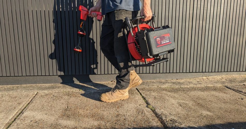 Razorback Drain Camera paired with RIDGID NaviTrack Scout Locator (1)