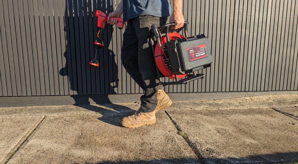 Razorback Drain Camera paired with RIDGID NaviTrack Scout Locator (1)
